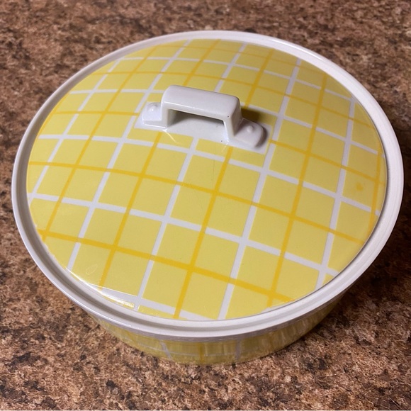 Yellow Plaid from Tastesetter Collection Set of 5, Mid-Century Vintage - Picture 15 of 15
